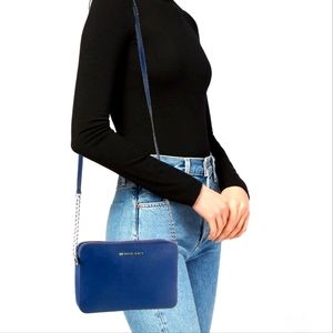 Michael Kors JET SET EAST WEST CROSSGRAIN LEATHER CROSSBODY